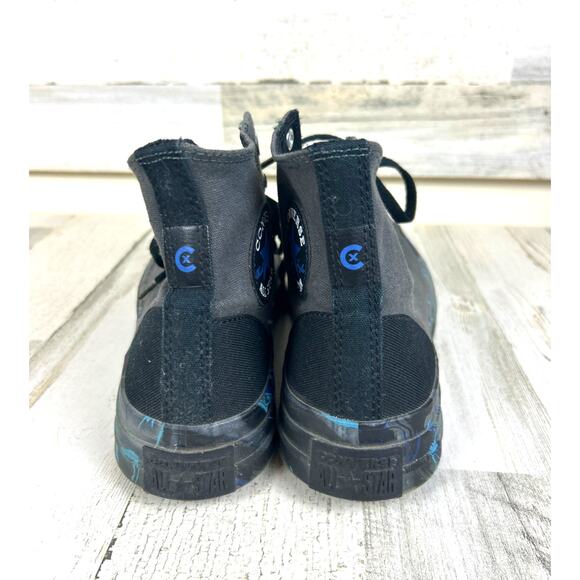 Converse Men’s 9.5 Chuck Taylor All Star CX High Marbled Blue Black sneaker shoe - Picture 4 of 9
